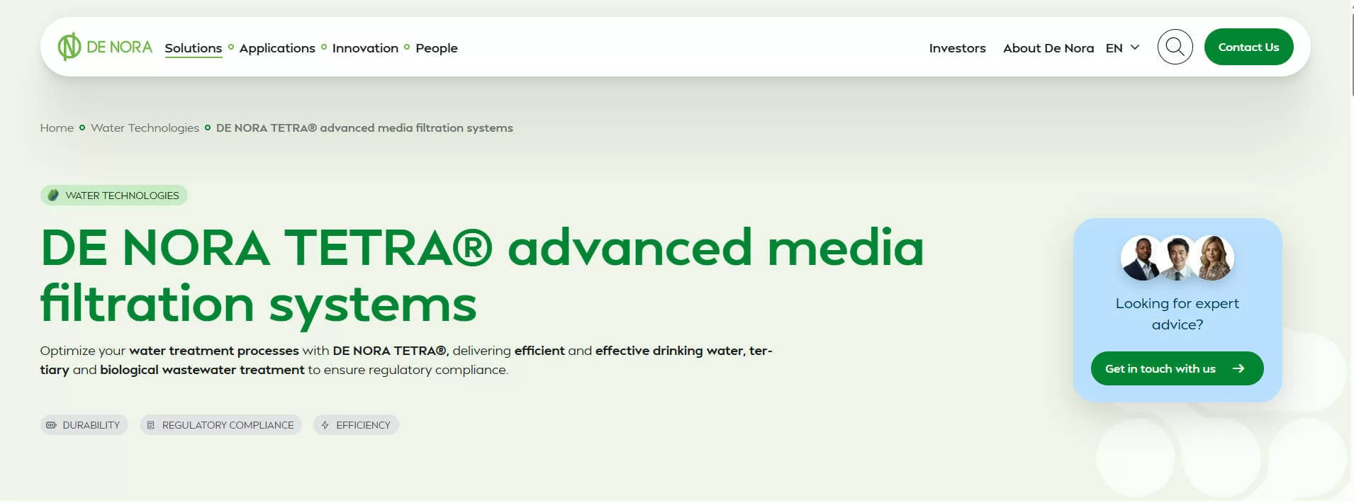 De Nora Water Technologies